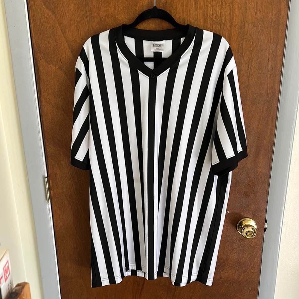 Dick's Black and White Striped Jersey